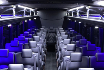 Conroe Charter Bus Interior